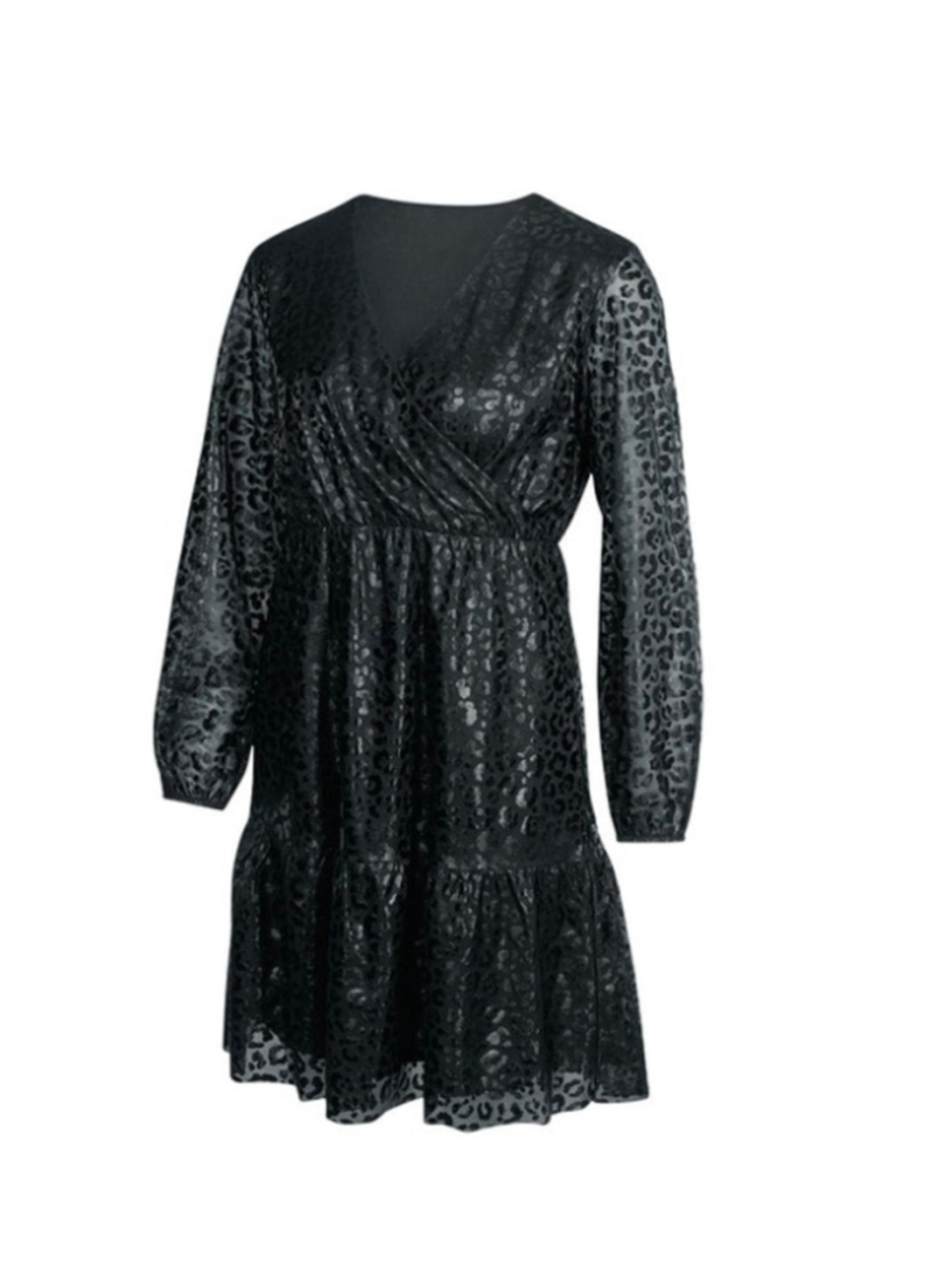 NEW SERRA Black Metallic Pleated Dress S